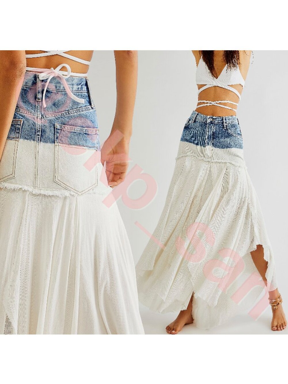 NWT Rare Free People Under Your Spell Maxi Skirt Sz 6 - Picture 2 of 15
